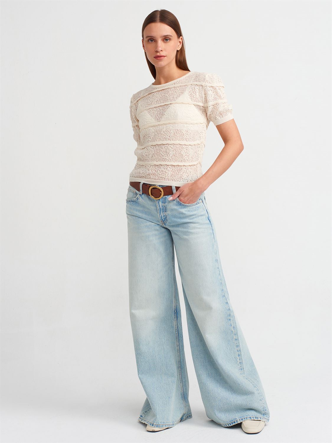 BEIGE OPENED BACK KNITTED TOP (Made in Turkey ๐น๐ท)