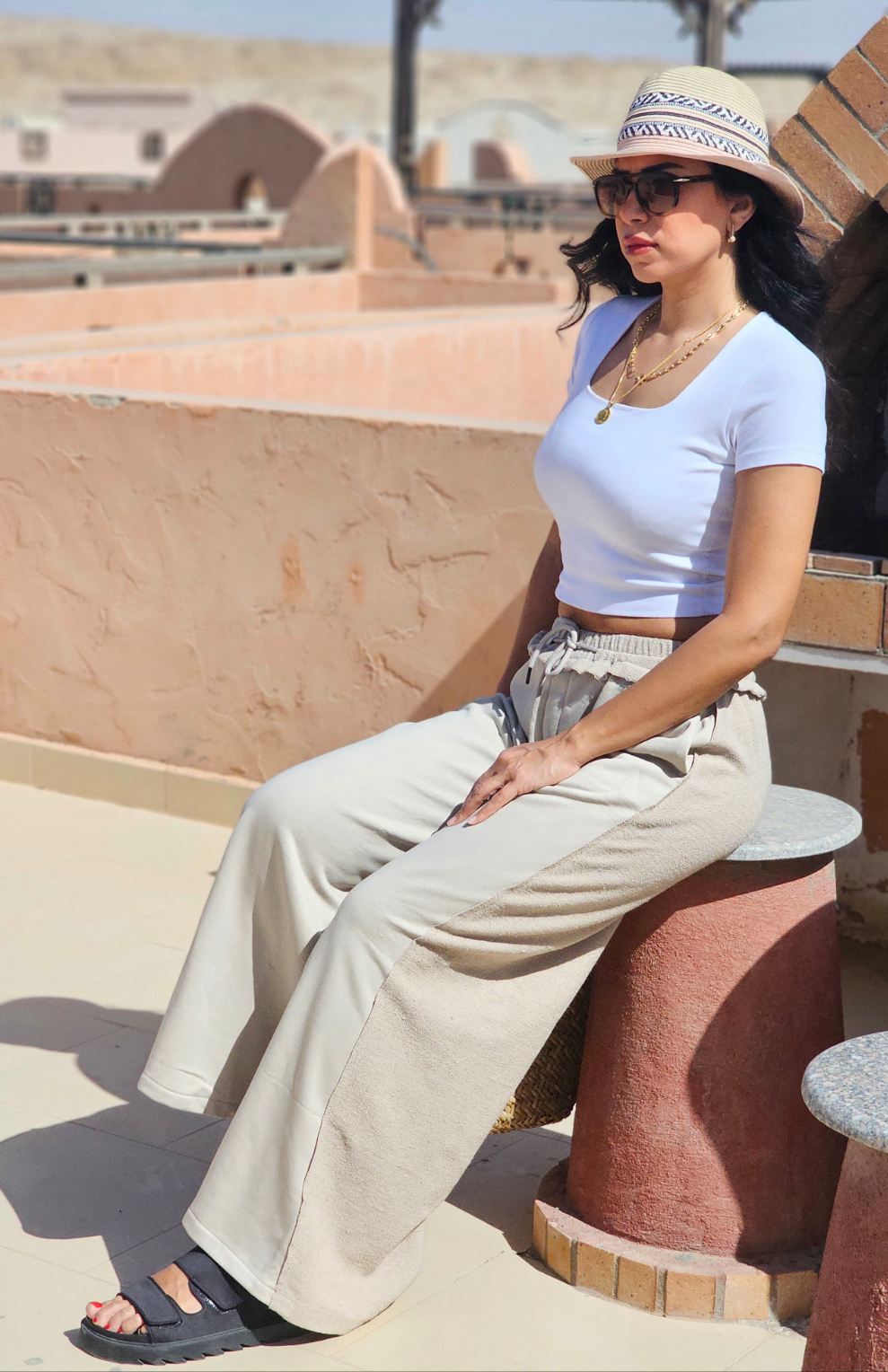 RELAXED WIDE-LEG PANTS