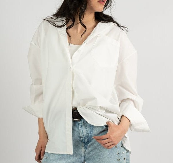 WHITE BASIC SHIRT
