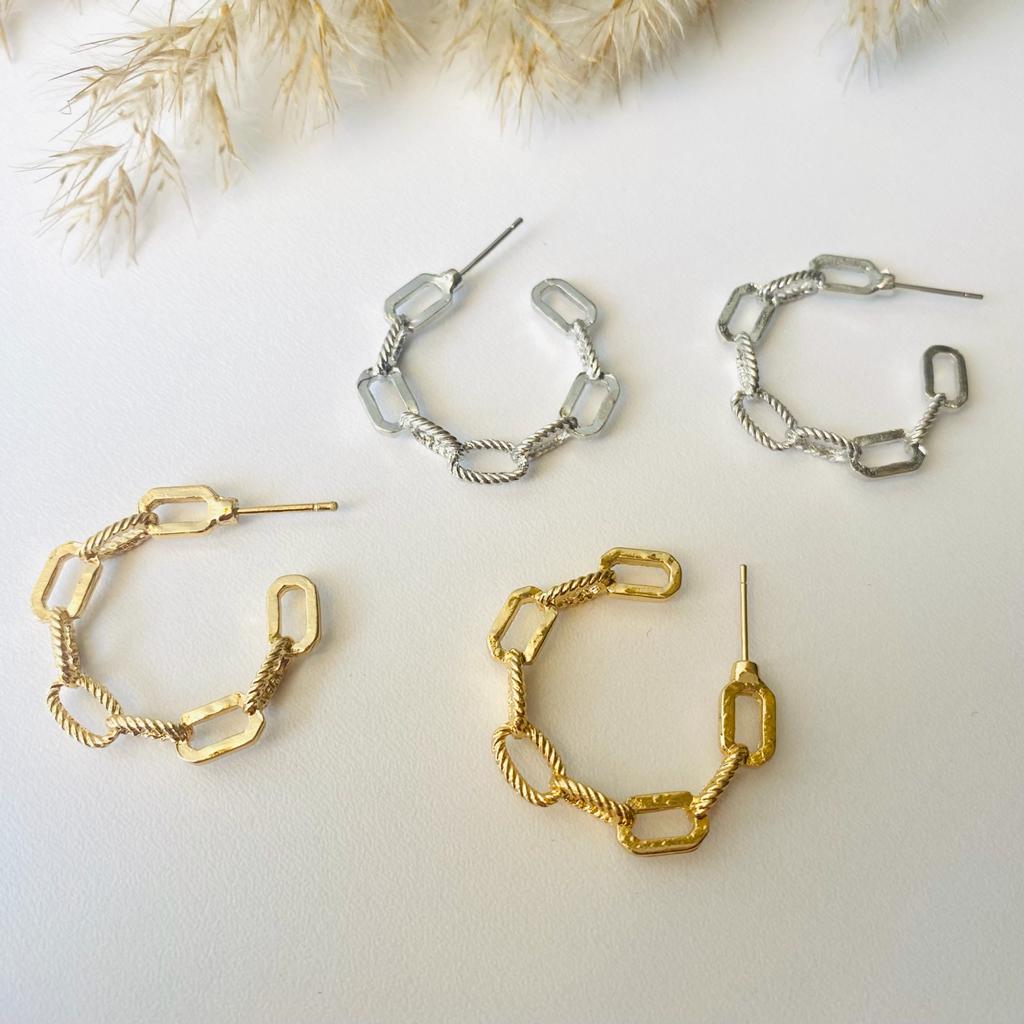 CHAIN HOOPS ERRINGS