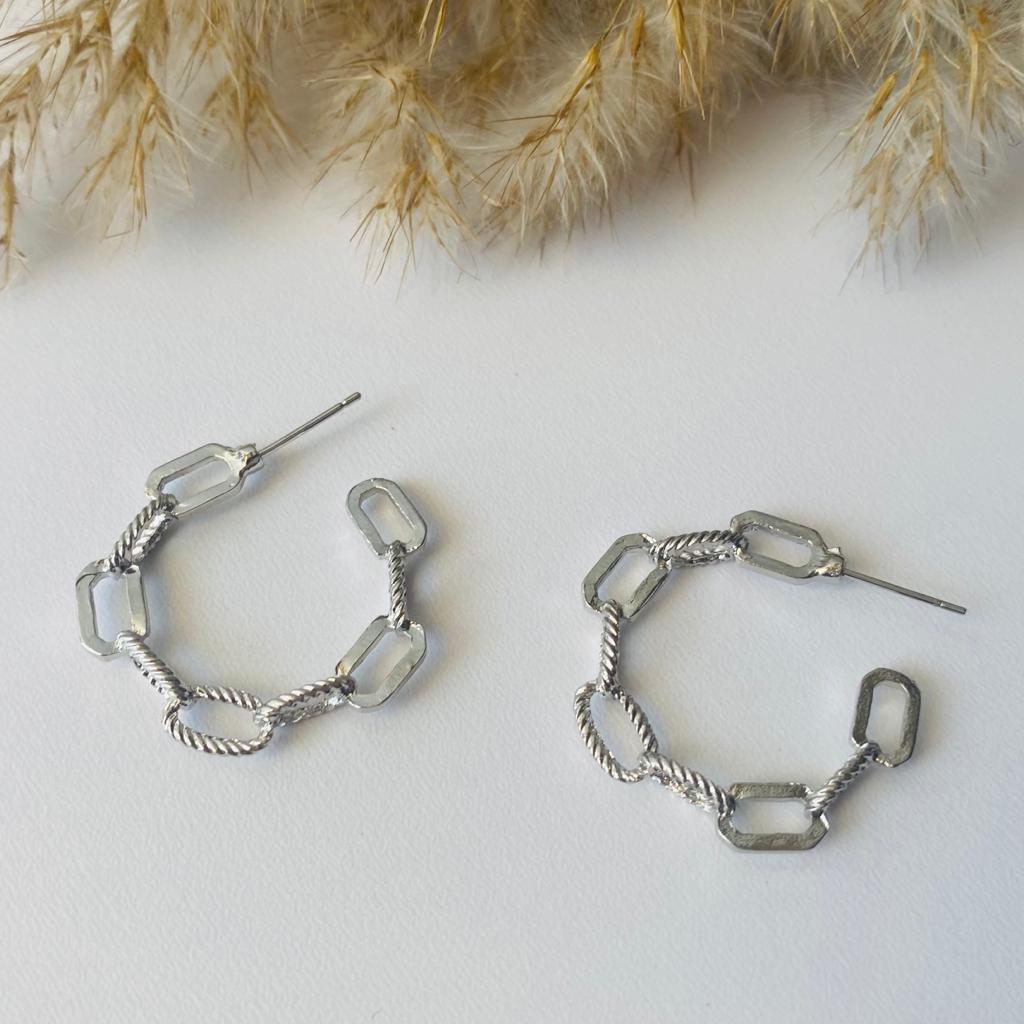 CHAIN HOOPS ERRINGS