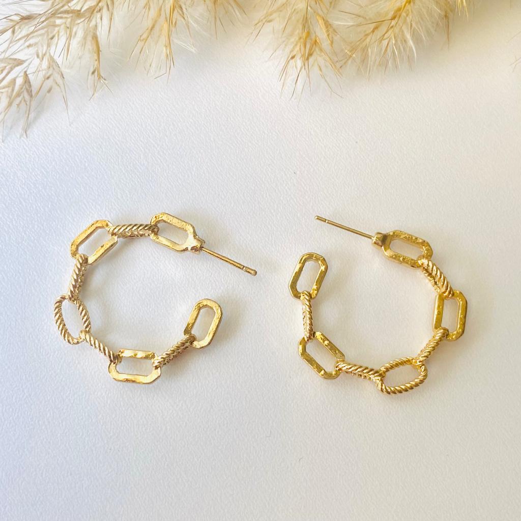 CHAIN HOOPS ERRINGS