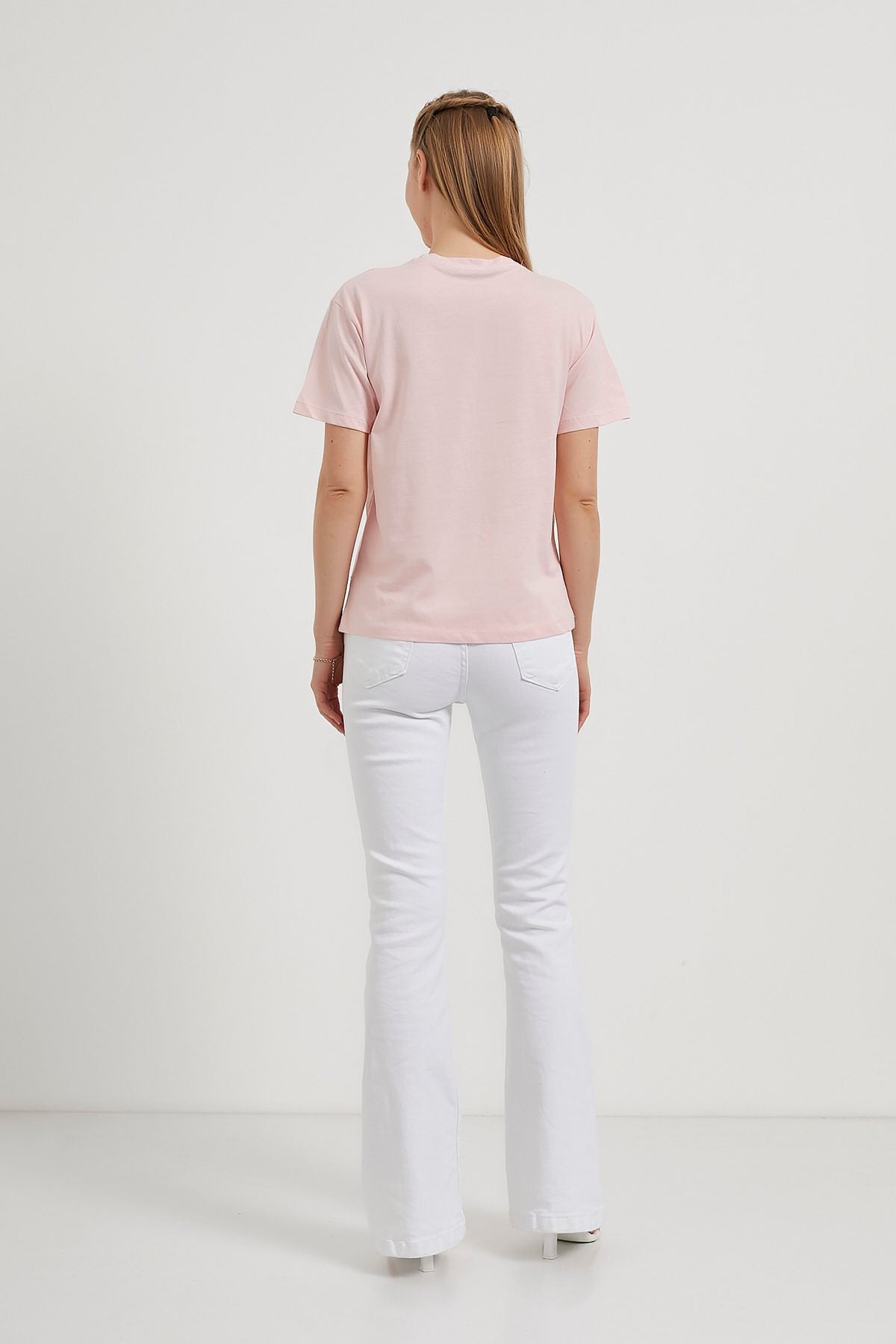 PLUSH PINK PEARL BOW T-SHIRT (Made in Turkey š¹š·)