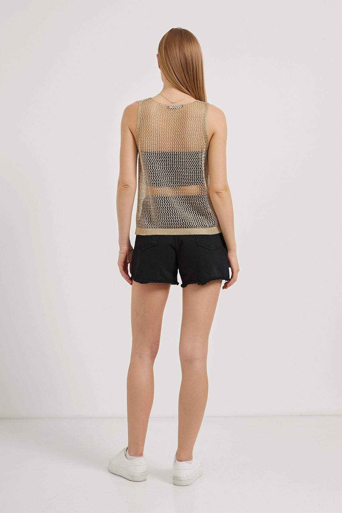 METALLIC MESH TANK TOP (Made in Turkey πΉπ·)