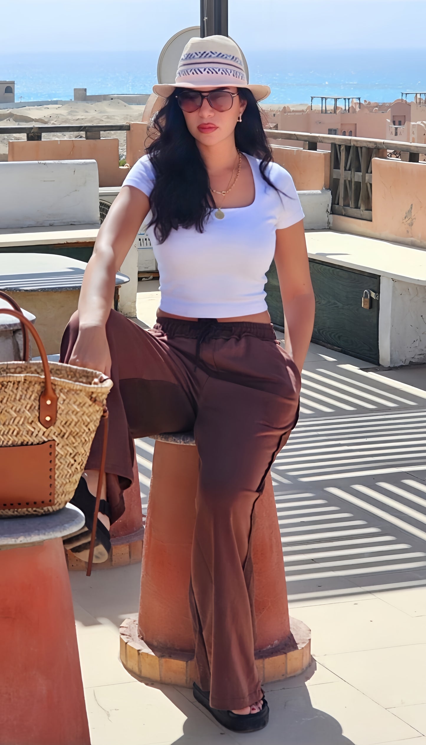 RELAXED WIDE-LEG PANTS