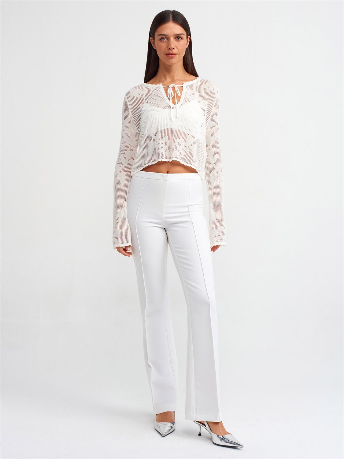 WHITE SHEER TOP (Made in Turkey 🇹🇷)