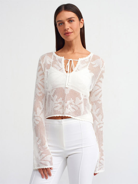 WHITE SHEER TOP (Made in Turkey 🇹🇷)