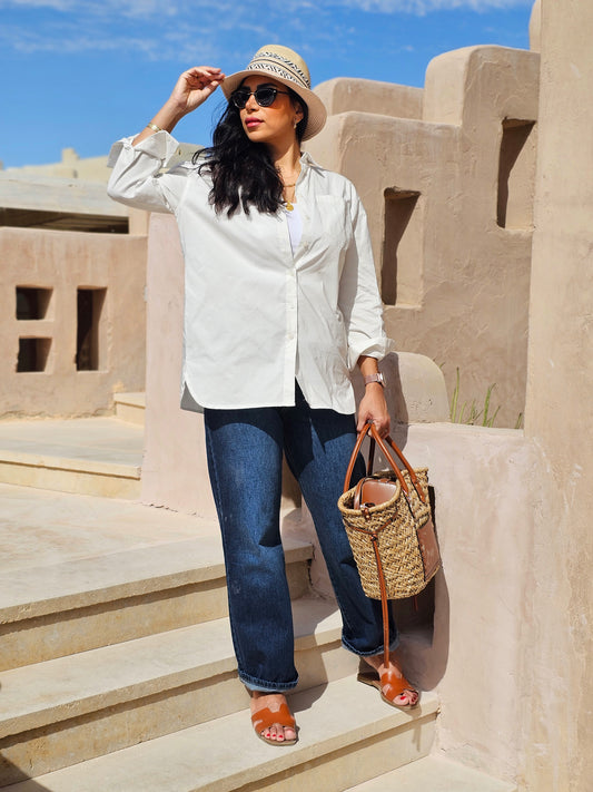 WHITE BASIC SHIRT