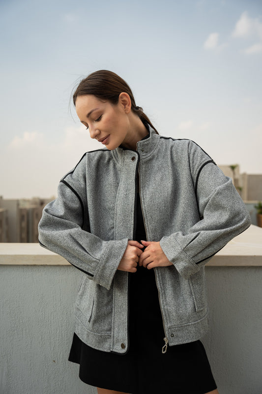 GREY WOOL JACKET