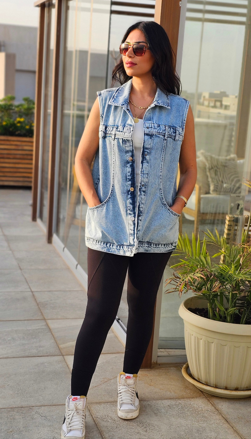 OVERSIZED DENIM VEST