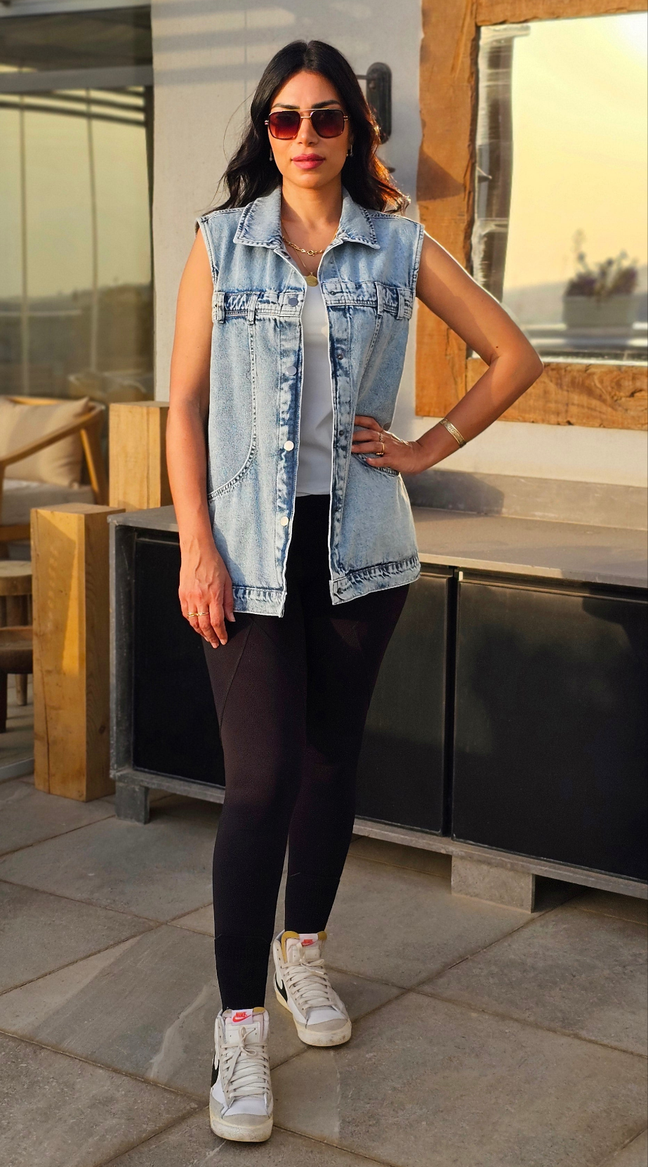 OVERSIZED DENIM VEST