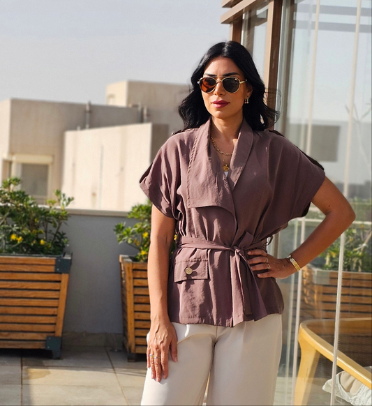 CHIC BELTED VEST