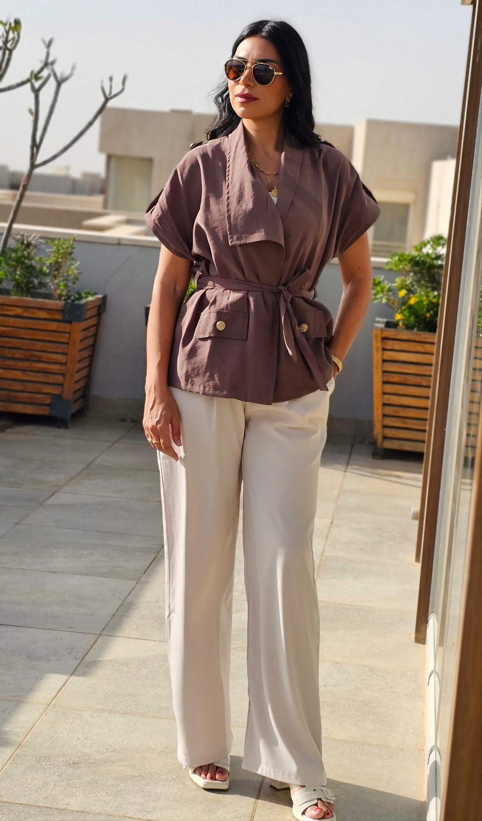 CHIC BELTED VEST
