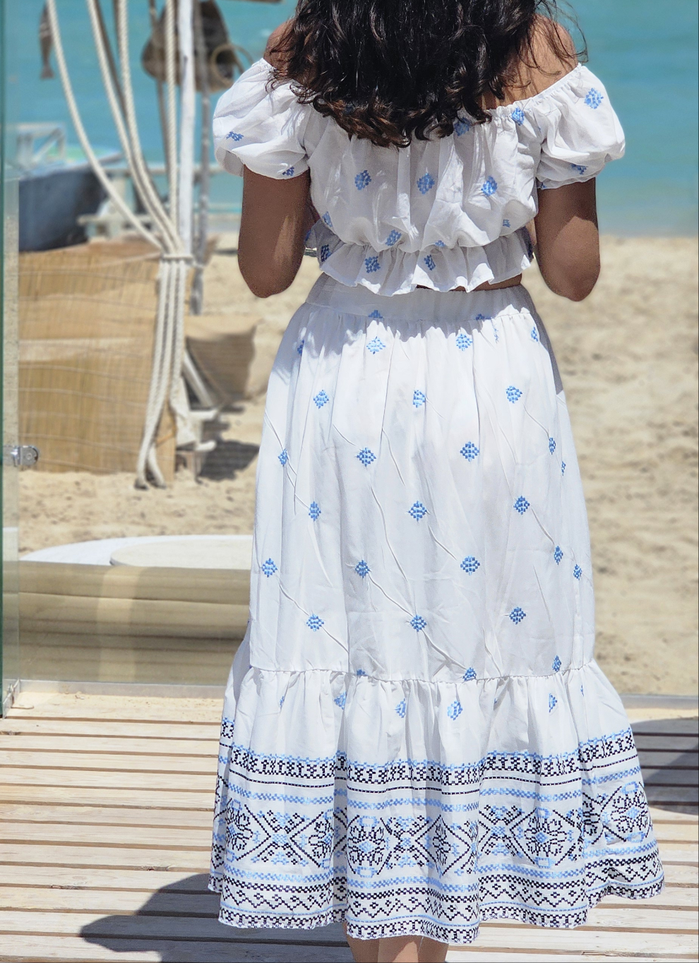 BLUE & WHITE 2 PIECES SET