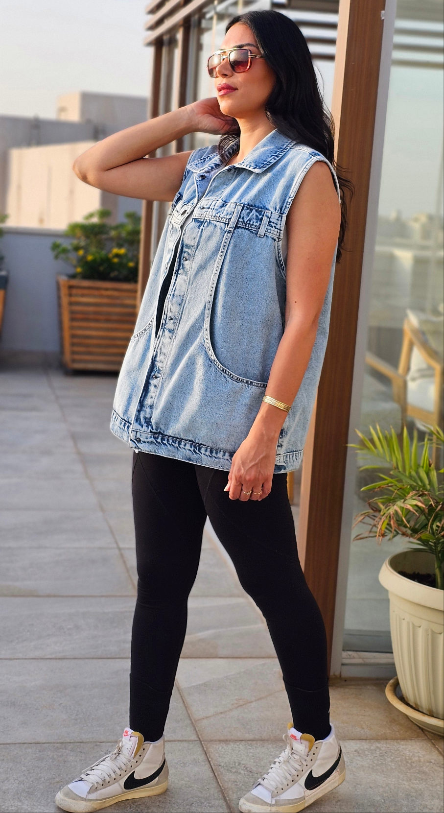 OVERSIZED DENIM VEST