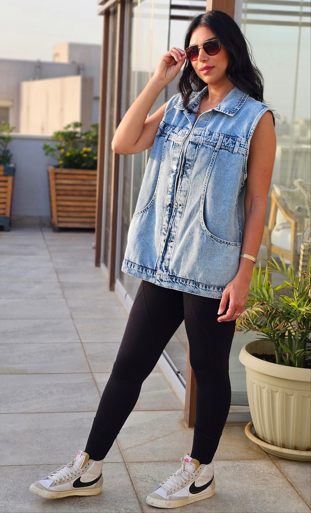 OVERSIZED DENIM VEST
