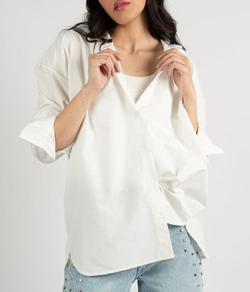 WHITE BASIC SHIRT