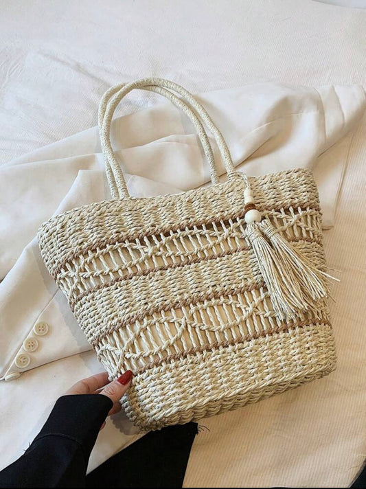 HANDWOVEN BEACH BAG