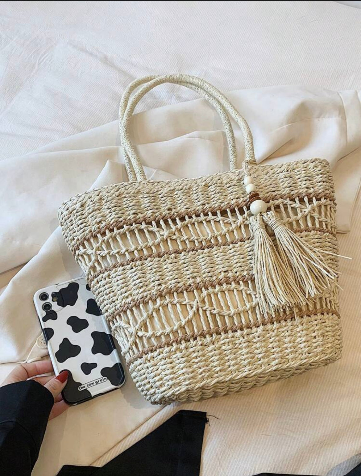HANDWOVEN BEACH BAG