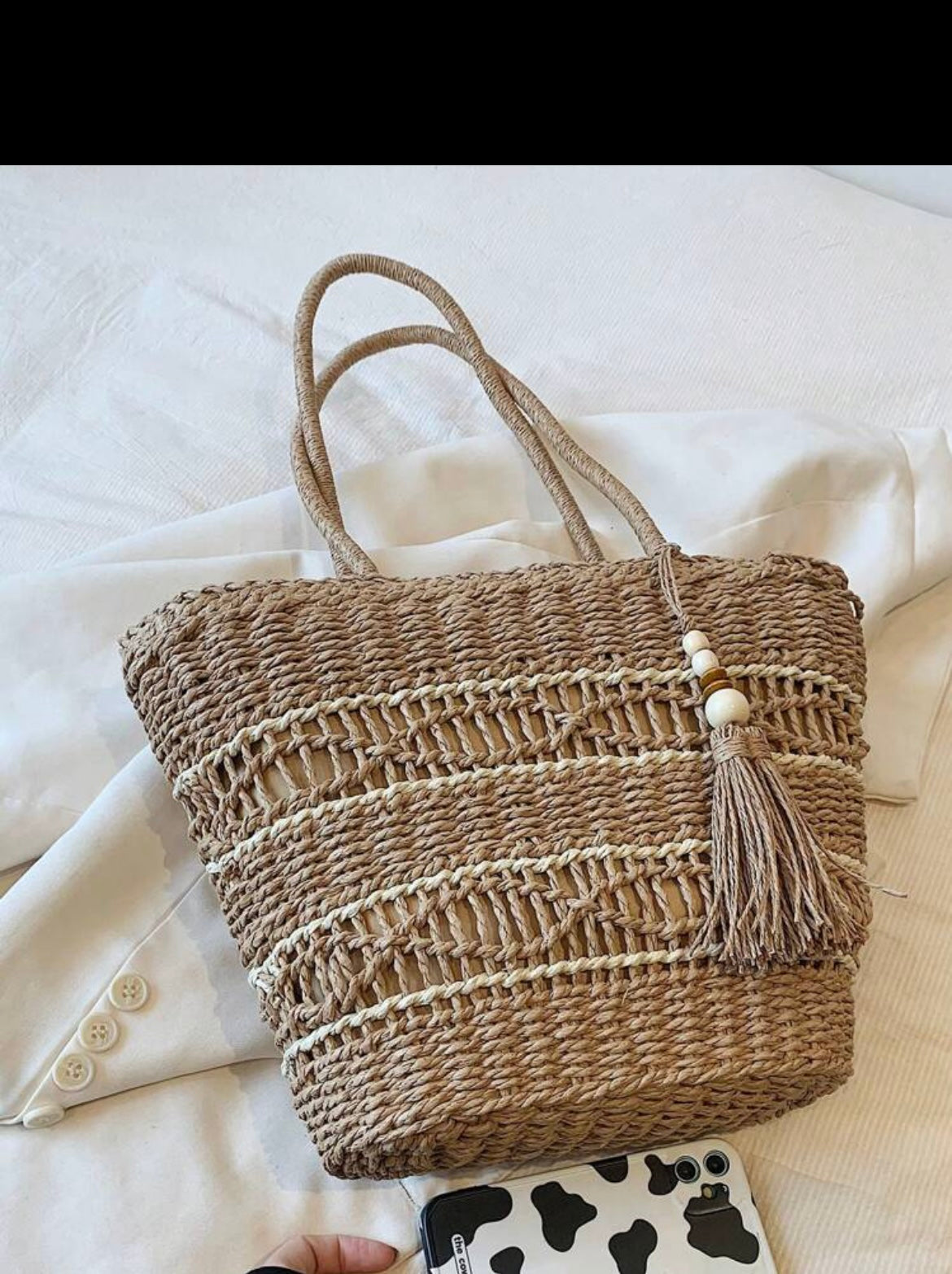 HANDWOVEN BEACH BAG