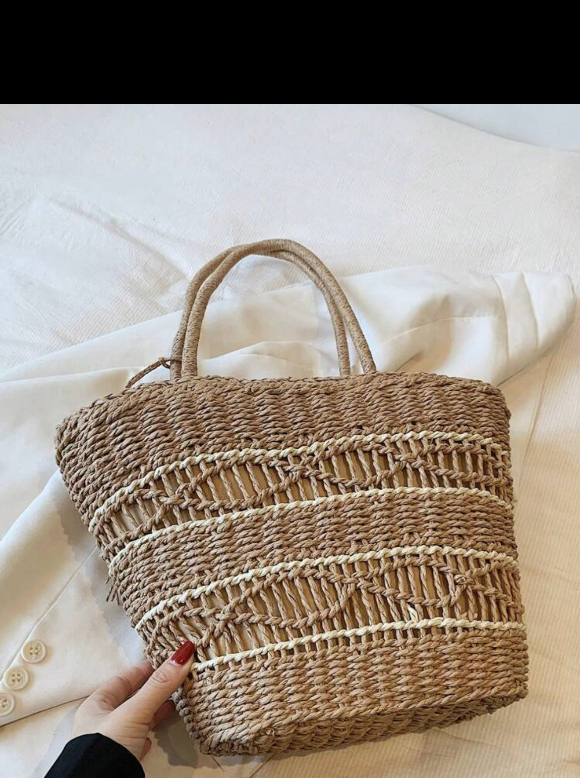 HANDWOVEN BEACH BAG