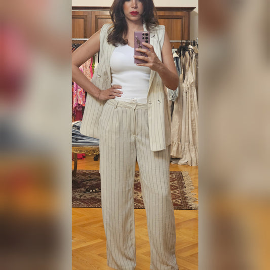 DOUBLE WAIST BAND PANTS