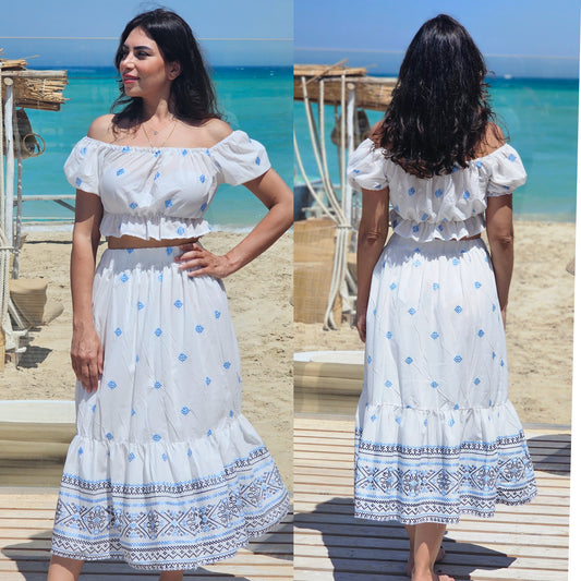 BLUE & WHITE 2 PIECES SET