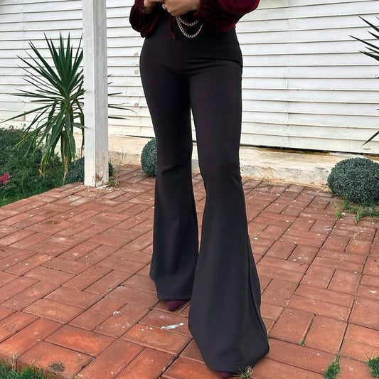 BLACK FLAIR PANTS