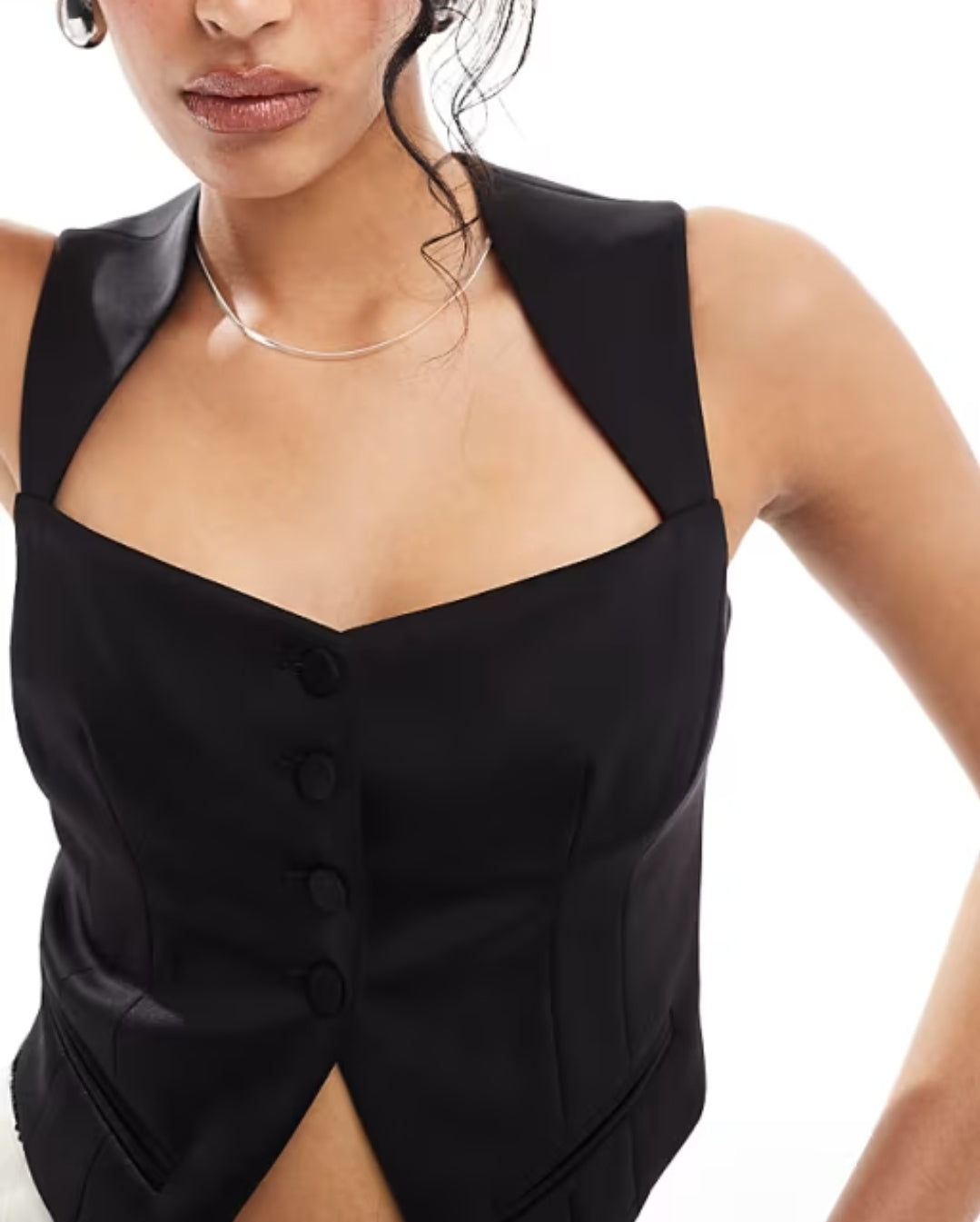 CHIC TAILORED CROPED VEST
