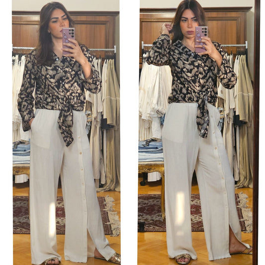 BLACK & BEIGE SHIRT