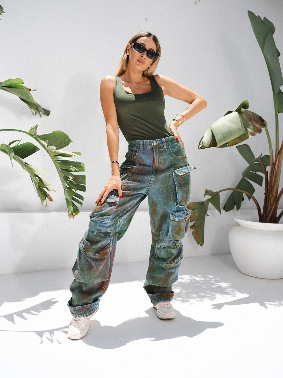 OLIVE TANK TOP