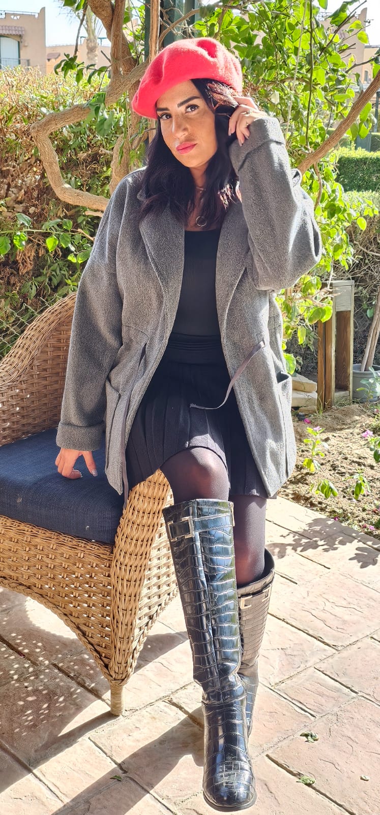 WOOL JACKET WITH ADJUSTABLE WAIST