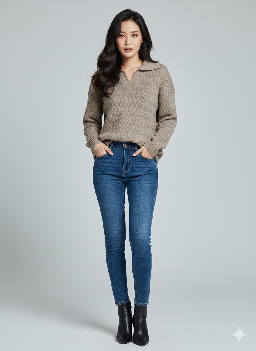 Knitted Women Pullover