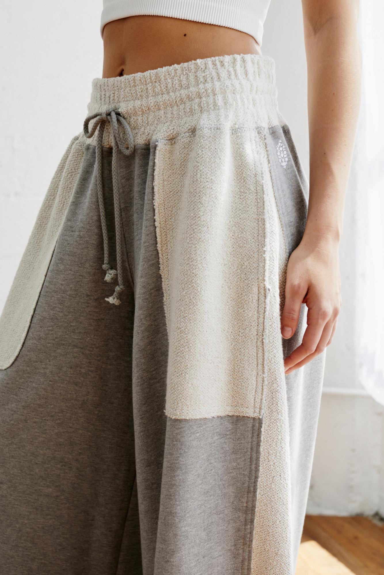 Colorblock Wide-Leg Lounge Pants