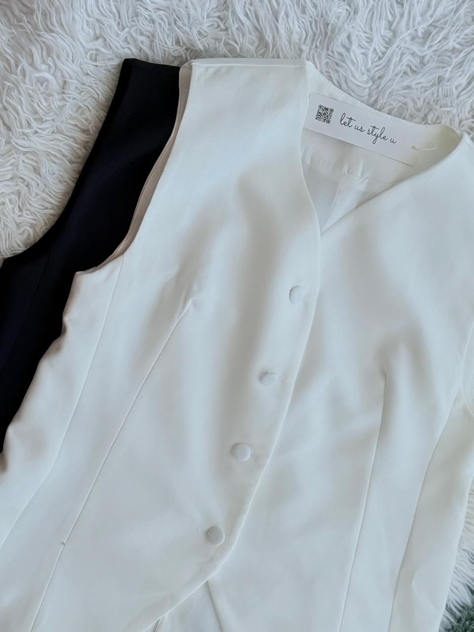 SLEEVELESS TAILORED VEST