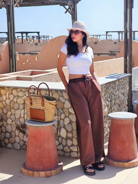 RELAXED WIDE-LEG PANTS