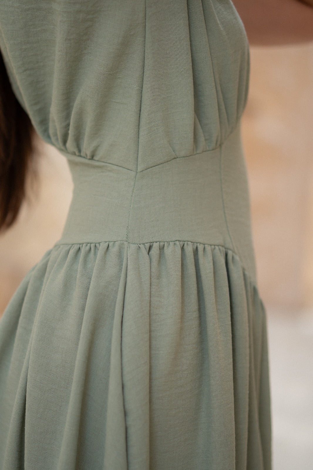 Dress SAGE BREEZE TIERED MIDI DRESS
